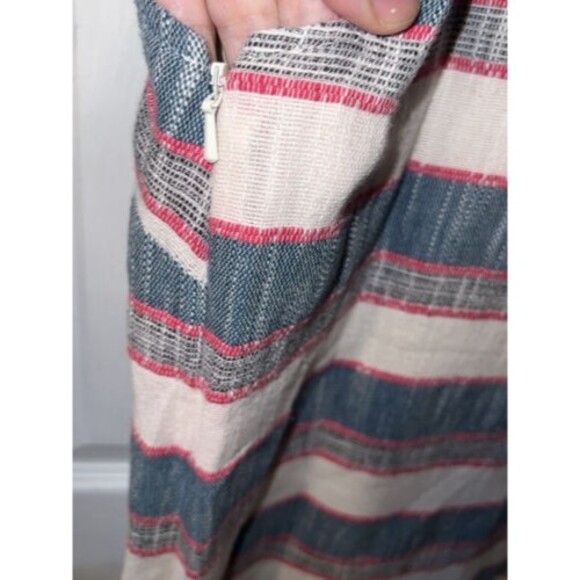Holding Horses Dress Womens 6 Anthropologie Striped Fringe tiered Western boho - Picture 8 of 11